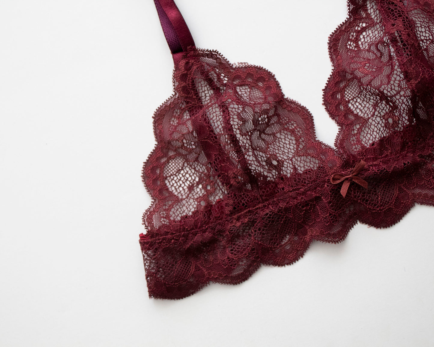 Freya Lace Bralette Wine