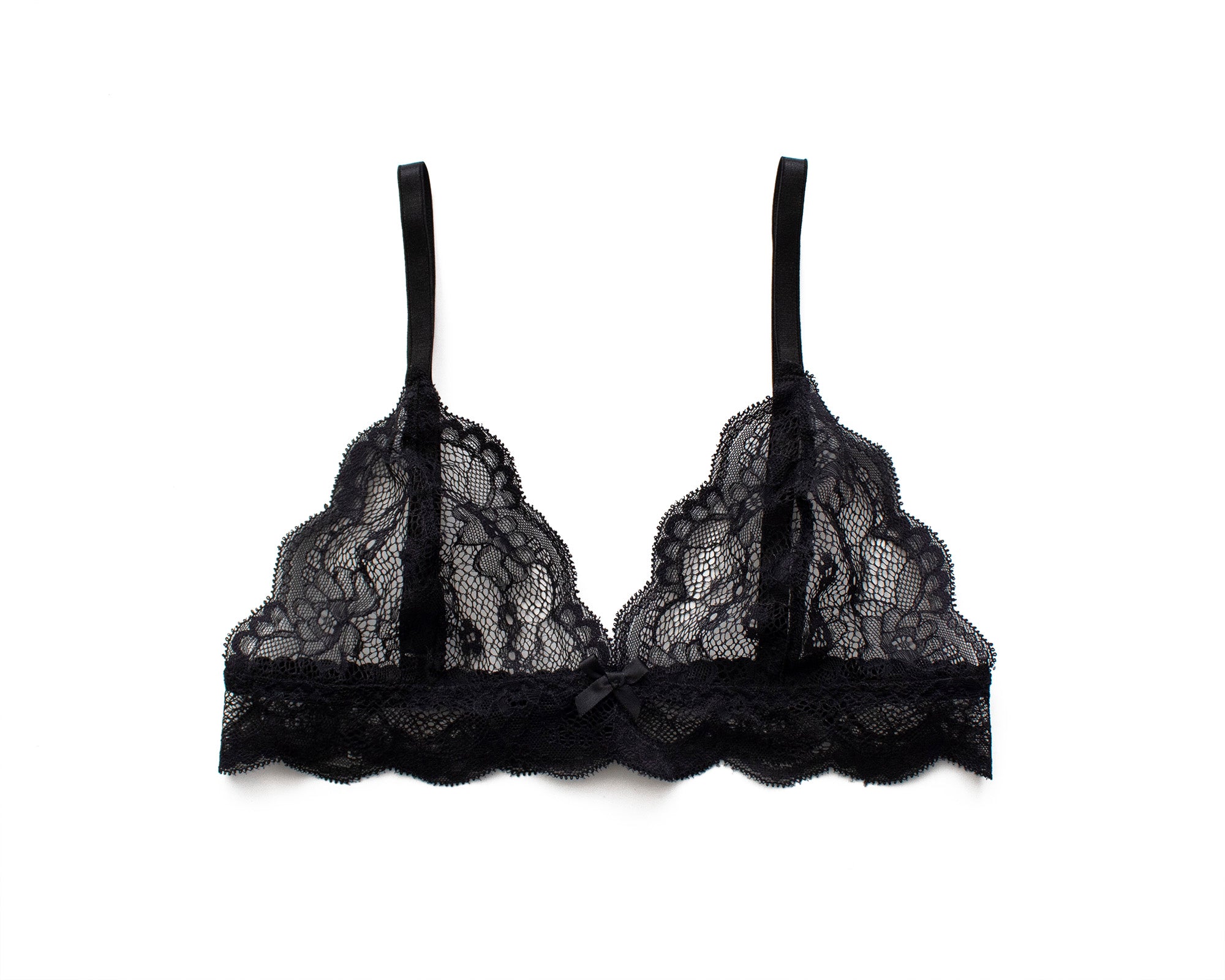 Bralette de Encaje Negro Freya AlmaRobles